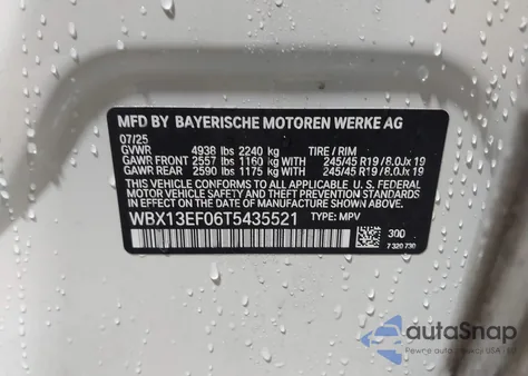 2026 BMW X1 M35I z USA, uszkodzony, nr VIN WBX13EF06T5435521